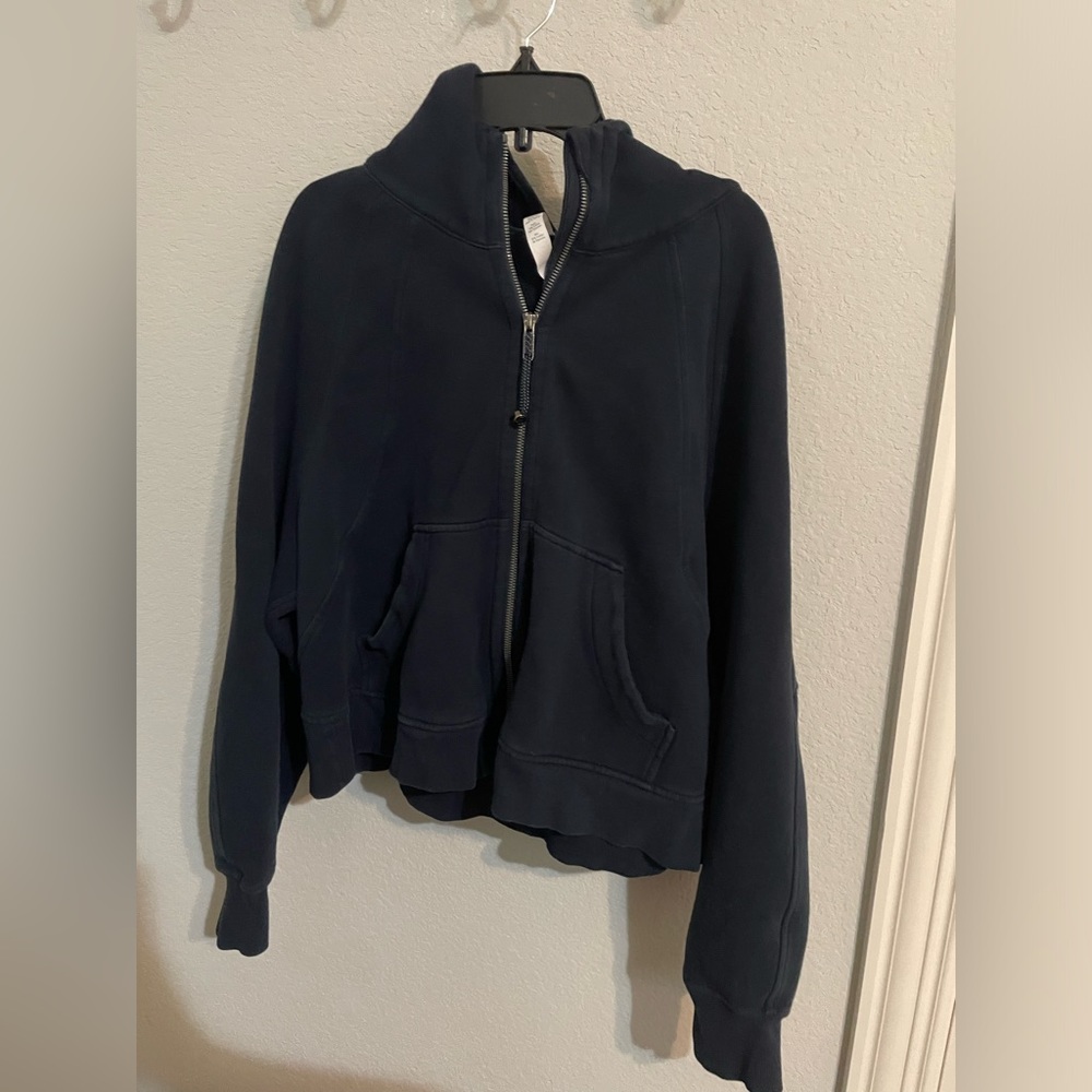 Lululemon Navy Scuba Oversized Full-Zip Hoodie